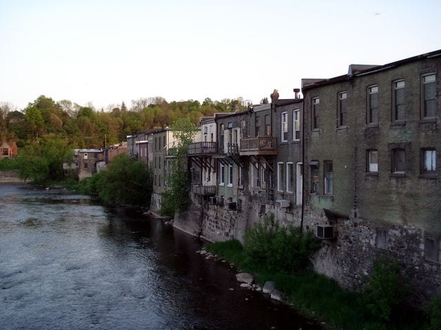 Grand River waterfront, Paris, Ontario